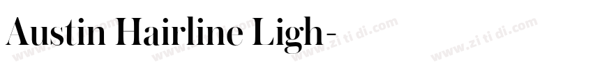 Austin Hairline Ligh字体转换